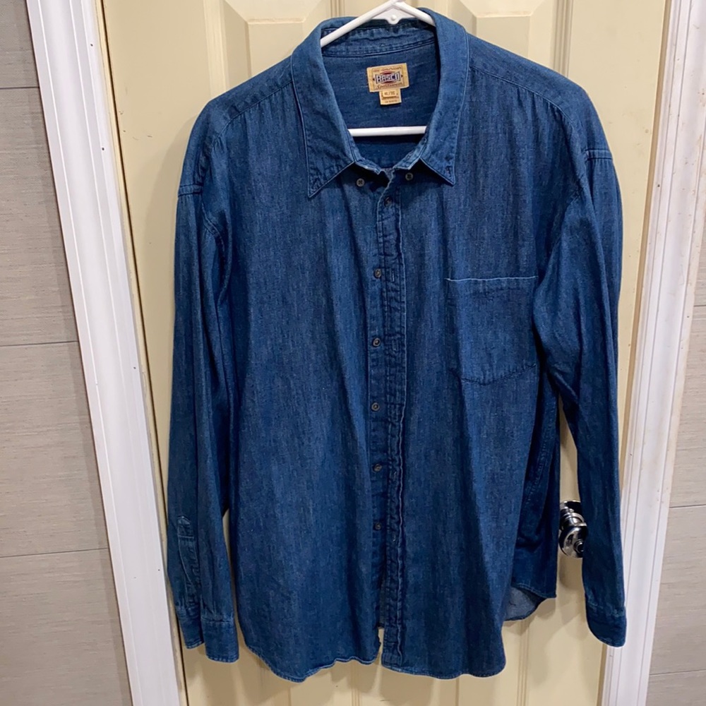 Men’s Denim Dress/Sports Shirt